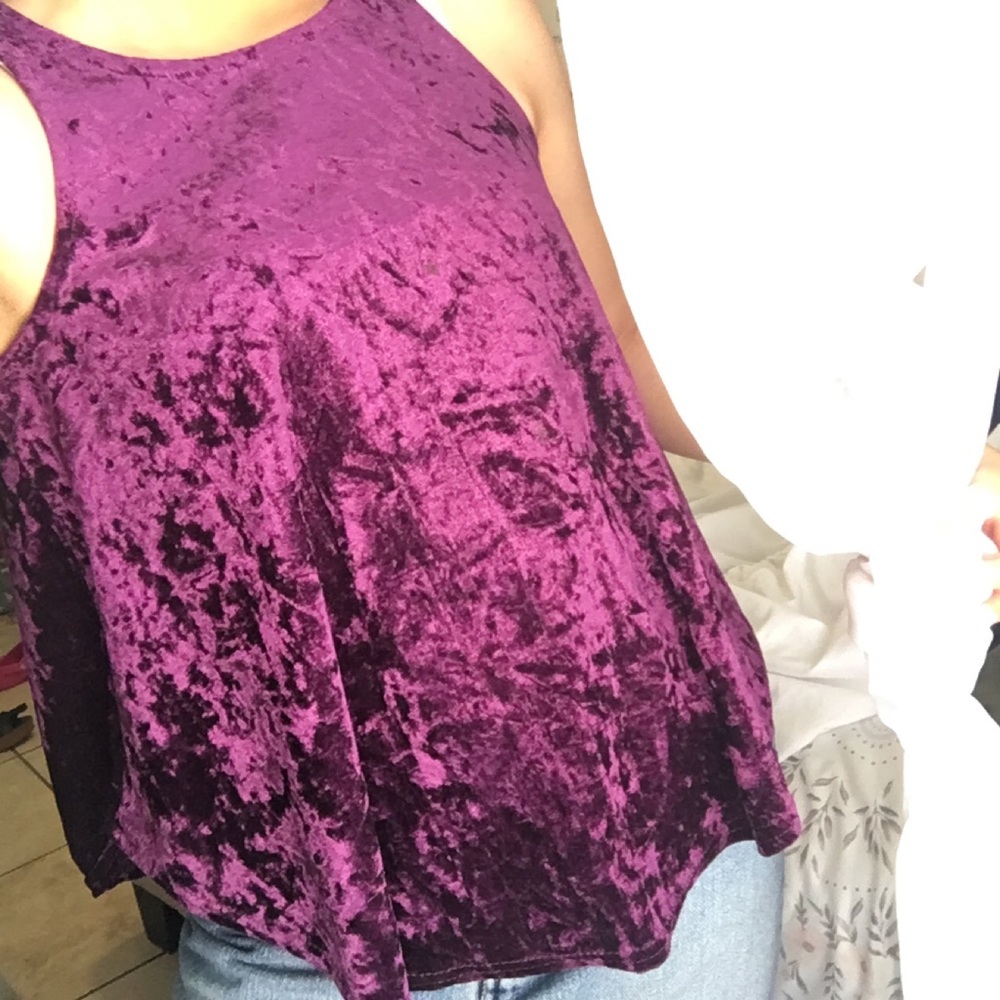 Rue21 Purple Velvet Tank Top